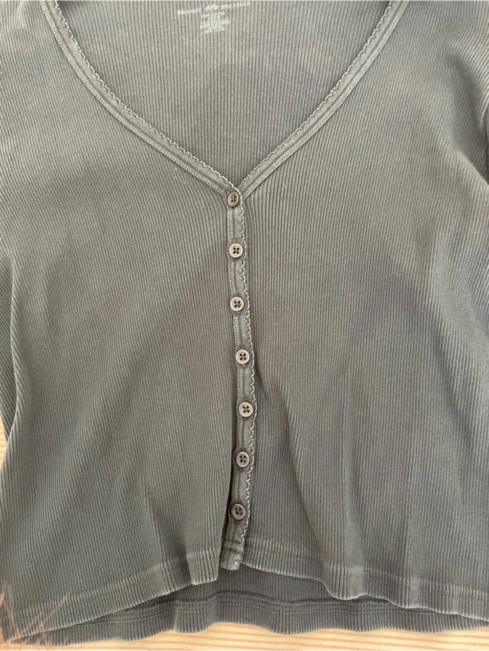 brandy melville navy blue button up cardigan - Picture 2 of 4
